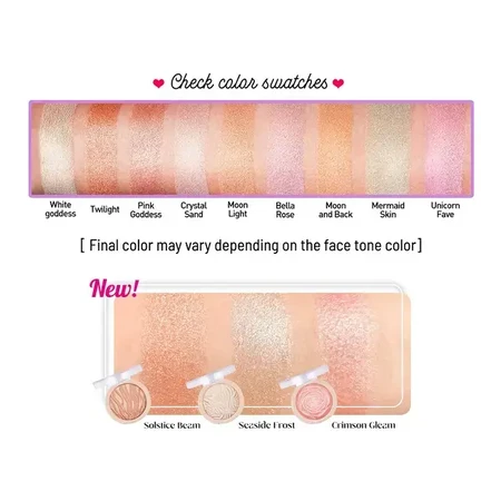 J.Cat Beauty, You Glow Girl, iluminator copt pentru față și corp, 105 Moon Light, 8.5 g