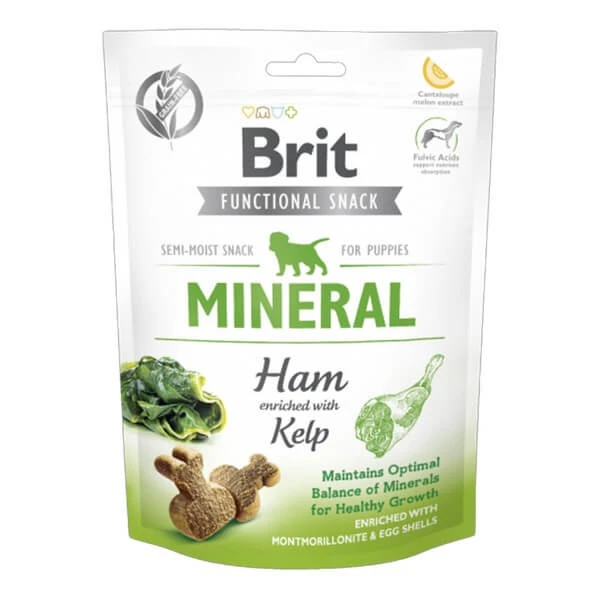 Brit Care Dog Functional Snack Mineral Ham Puppy, hondensnacks, 150 g