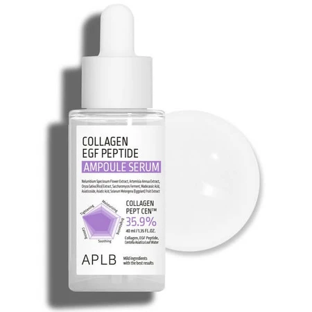 APLB Collagen EGF Peptide Ampoule, serum ujędrniające do twarzy z kolagenem i peptydami EGF, 40 ml: ceny i cechy