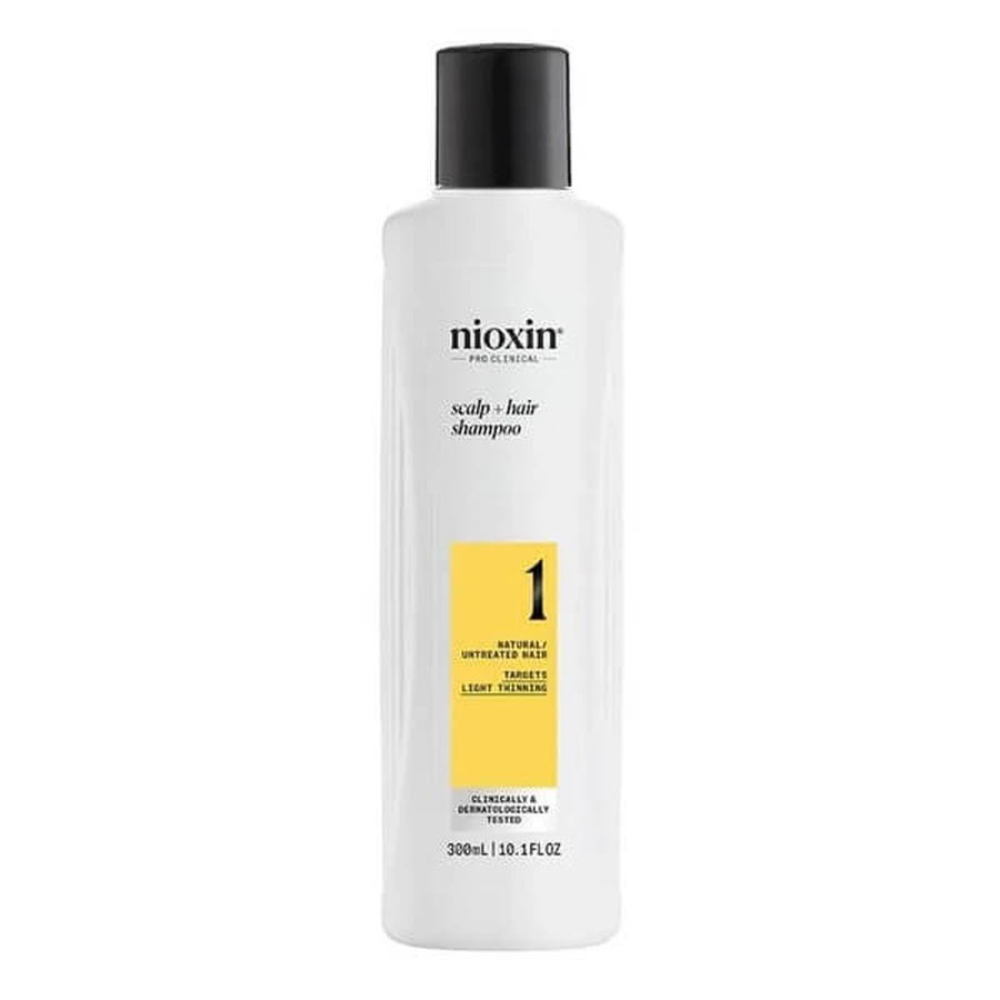 Nioxin System 1 Shampoo, shampoo voor natuurlijk en licht dunner wordend haar, 300 ml