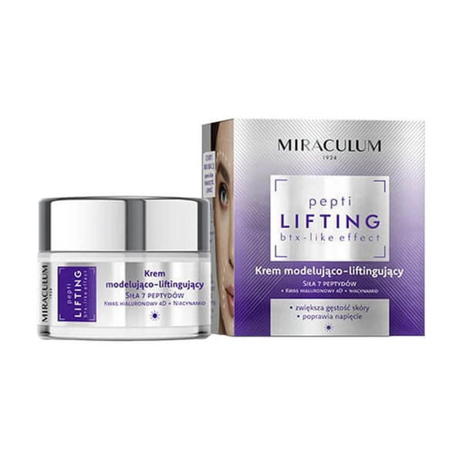 Miraculum Pepti Lifting, cremă de zi pentru modelare și ridicare, 50 ml