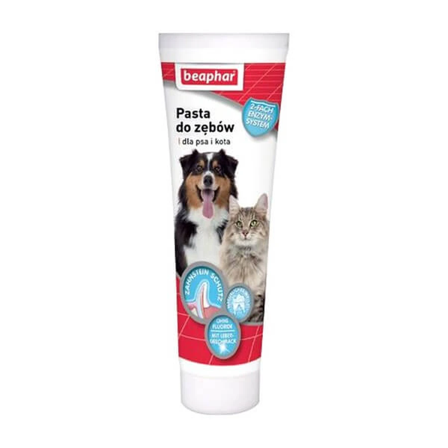 Beaphar Paste, tandpasta voor honden en katten, vleessmaak, 100 g