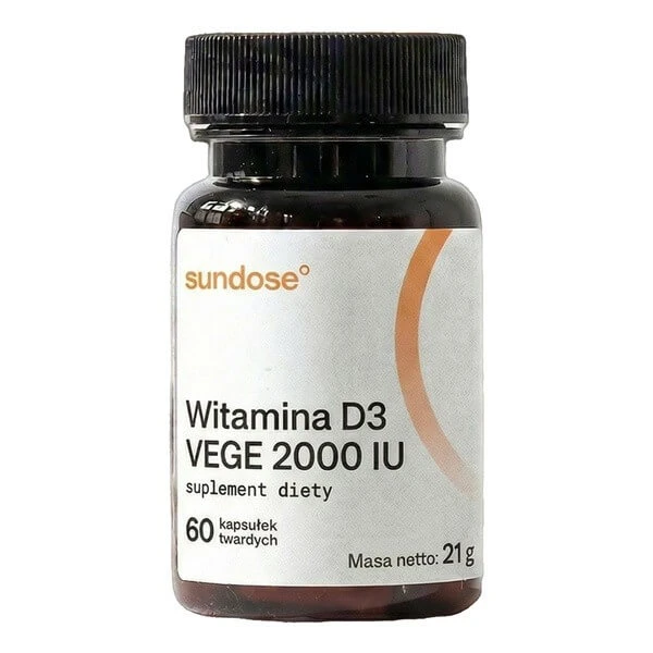 Sundose Vitamine D3 Vege 2000 IE, harde capsules, 60 st.