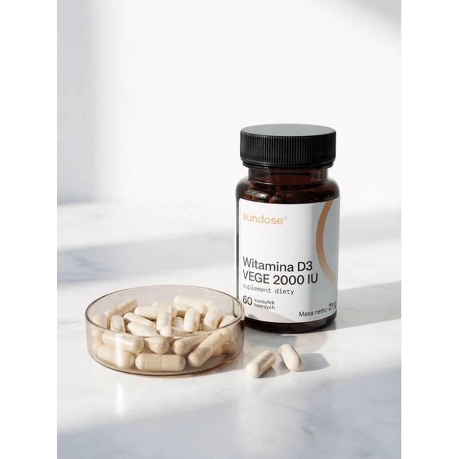 Sundose Vitamine D3 Vege 2000 IU, gélules dures, 60 pcs.