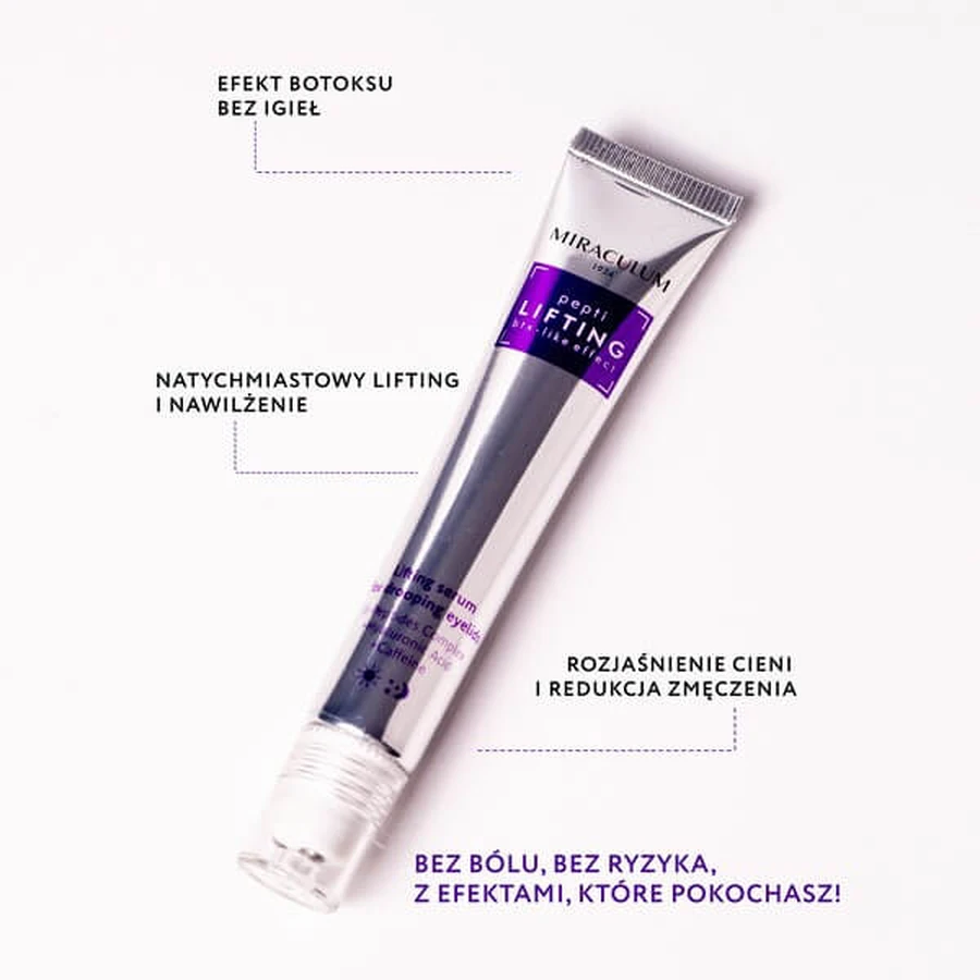 Miraculum Pepti Lifting, serum for drooping eyelids, 20 ml