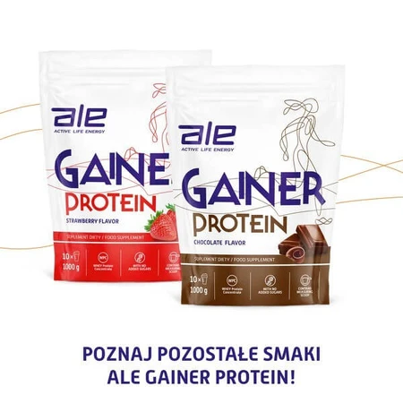 Satz von 3 x ALE Gainer Protein Vanille-Geschmack