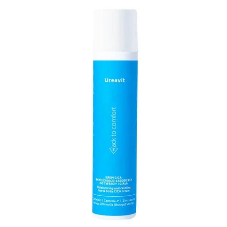 Ureavit, CICA feuchtigkeitsspendende und beruhigende Creme, für Gesicht und Körper, 100 ml