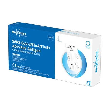 Zestaw 3 x Test antygenowy COVID-19 SARS-CoV-2/FluA/FluB+ADV/RSV (LFIA): ceny i cechy