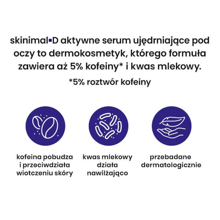 Skinimal D, aktives straffendes Serum für die Augenpartie, 30 ml