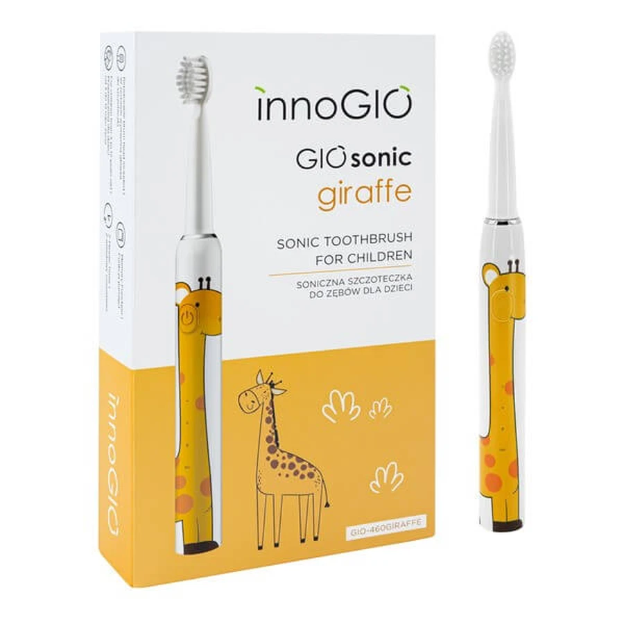 InnoGio, Soniczna szczoteczka do zębów Giosonic Giraffe GIO-460, 1 szt.: ceny i cechy