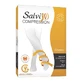 Salvi Diabetic 610, calcetines sin costuras con quitina para diabéticos, negro, talla XS, 1 par