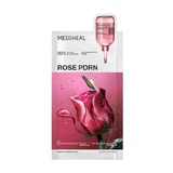 Mediheal Rose PDRN Essential Masker, poriënvernauwend bladmasker met damastroos extract, 24 ml