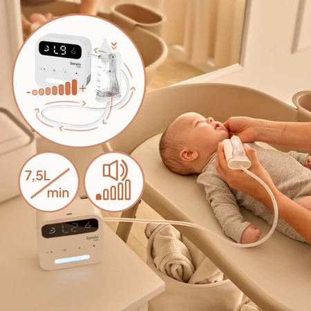 Lionelo BabyAir Flow, elektrischer Nasensauger mit Licht, 1 Stk.