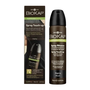 Biokap Nutricolor Delicato Spray Touch Up, spray ritoccante per radici, nero, 75 ml.