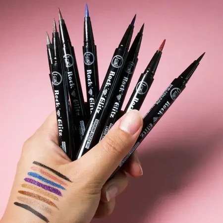 J.Cat Beauty, Rock N' Glitz Diamond Dazzle Liquid Liner 105, płynny eyeliner o diamentowym połysku, 0,85 g: ceny i cechy