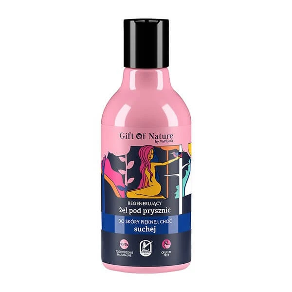 Gift of Nature van VisPlantis, regenererende douchegel voor de droge huid, 300 ml