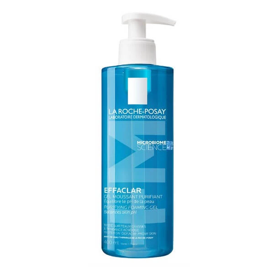 La Roche-Posay Effaclar kit, Foaming Gel, reinigingsgel voor de acnegevoelige huid, 400 ml + Duo+ M, crème met drievoudige werking tegen niet-acne.