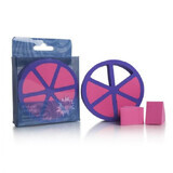 Make-up spons set roze-blauw, 6 stuks, Pokhara