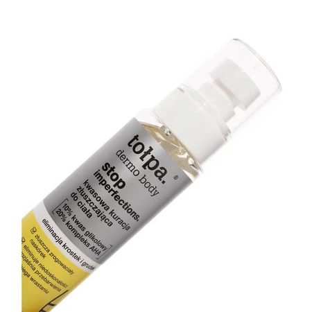 Tolpa Dermo Body Stop Imperfections, traitement exfoliant acide pour le corps, 100 ml