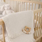 Lionelo Muslin Blanket, infant muslin blanket, Natural Cream, 1 pc.