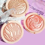 J.Cat Beauty, You Glow Girl, Gebakken highlighter voor gezicht en lichaam, 103 Pink Goddess, 8.5 g