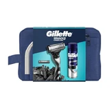 Gillette set, Mach3 scheermes + mesje, 1 st. + Series, reinigende scheergel, 75 ml.