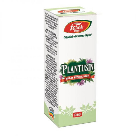 Plantusin spray per la gola, 20 ml, Fares