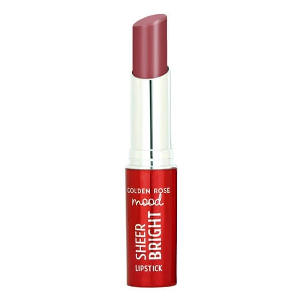 Golden Rose Mood Sheer Bright Lipstick, glanzende lipstick, 107, 3.3 g