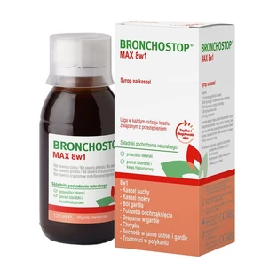 Bronchostop Max 8w1, hoestsiroop, 120 ml
