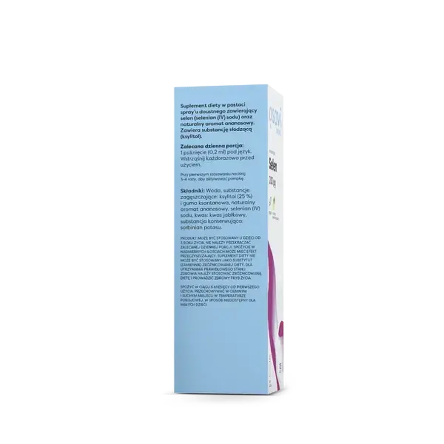 Osavi Selenium 200 µg, oral spray, pineapple flavor, 25 ml