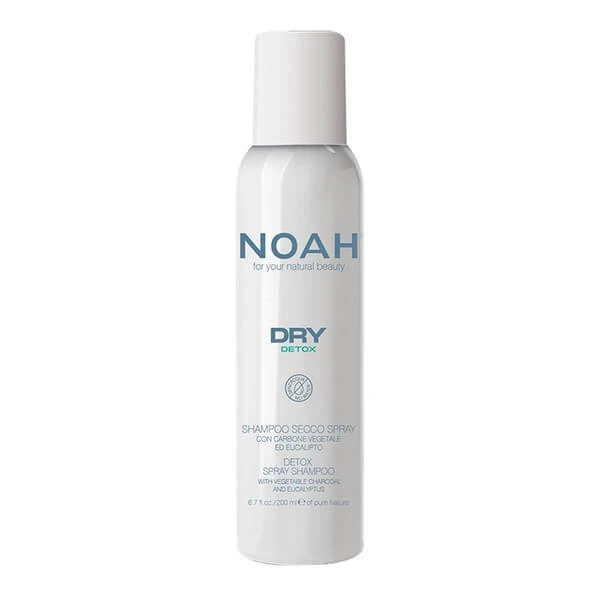 Noah Dry Detox Spray Shampoo, ontgiftende droogshampoo met plantaardige houtskool, 200 ml