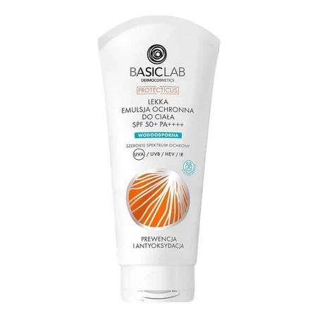 BasicLab Protecticus, licht beschermende lichaamsemulsie SPF 50+ PA++++, 100 ml