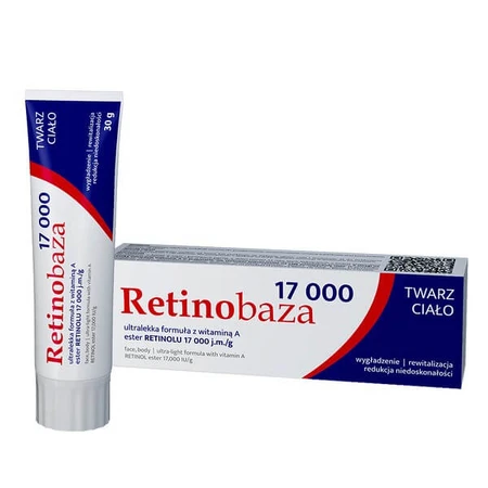 Set Colostrobase 5%, anti-wrinkle cream with colostrum, 30 g + Retinobase 17000, pharmaceutical vitamin A cream, 30 g