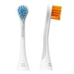 Curaprox Hydrosonic Sensitive Duo, sonische opzetborstels, blauw en oranje, 2 stuks.
