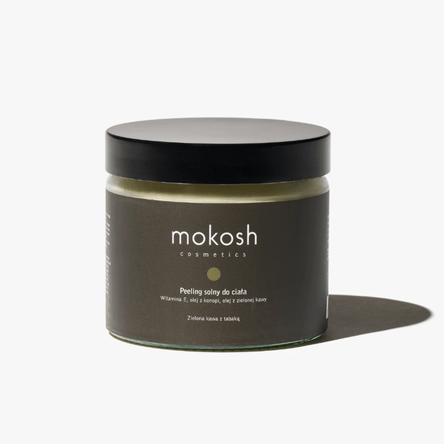 Mokosh, lichaamsscrub met zout Groene koffie en snuif, 300 g