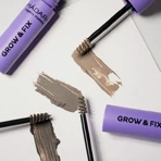 Madara Grow &amp; Fix Tinted Brow Gel, Frosty Taupe 3 wenkbrauw styling gel serum, 4.25 ml
