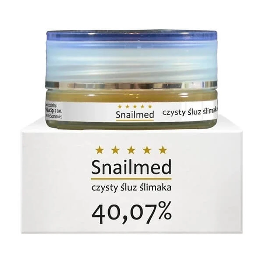 Snailmed, anti-verouderingscrème met slakkenslijm, totarol en hyaluronzuur, 15 ml