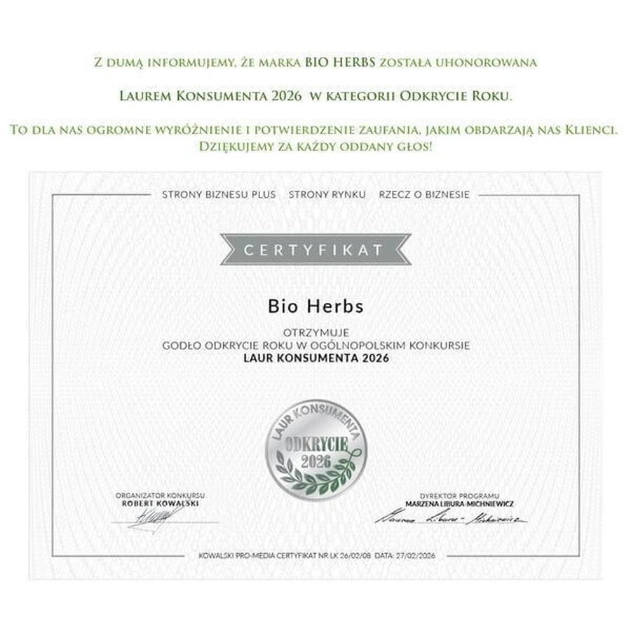 My Herbs Probiotique avec fibres de chokeberry, gélules, 60 pcs.