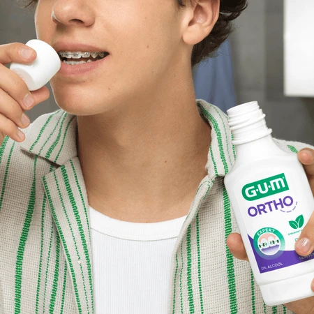 Gum Ortho, enjuague bucal para personas con ortodoncia, 300 ml