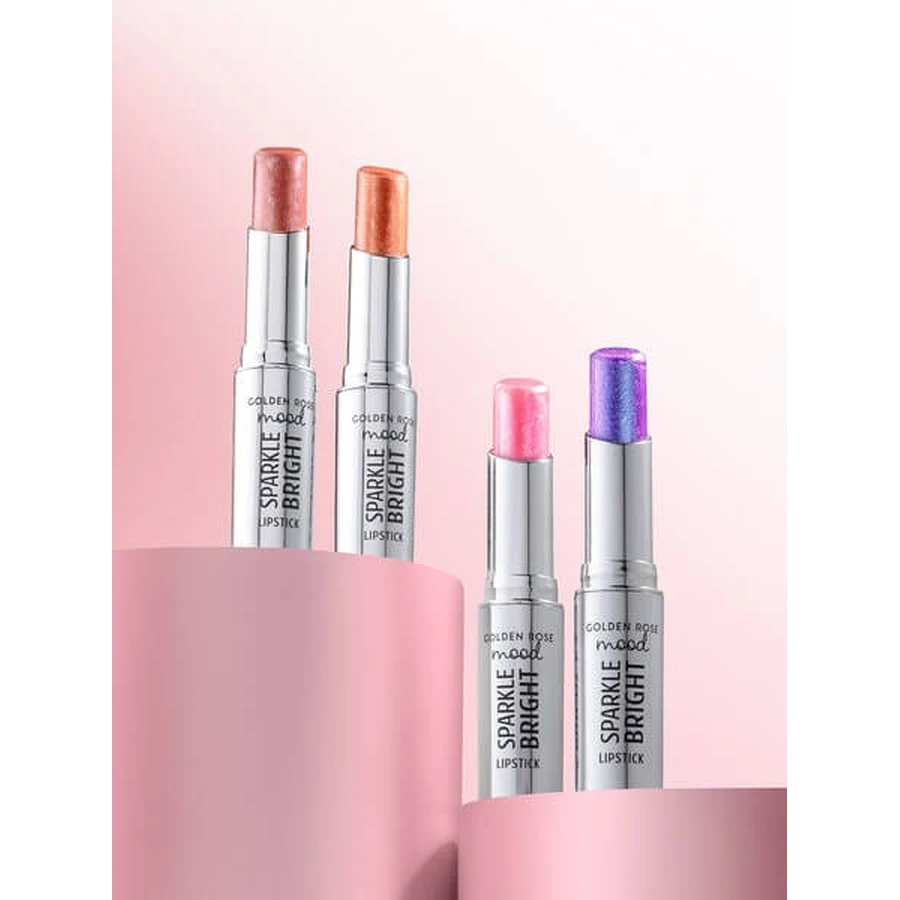 Golden Rose, Sparkle Bright, glanzende lipstick, nr. 154, 3.3 g