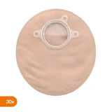 Natura+, gesloten stomazakje met filter, 45 mm, beige met venster, klein, 30 st.