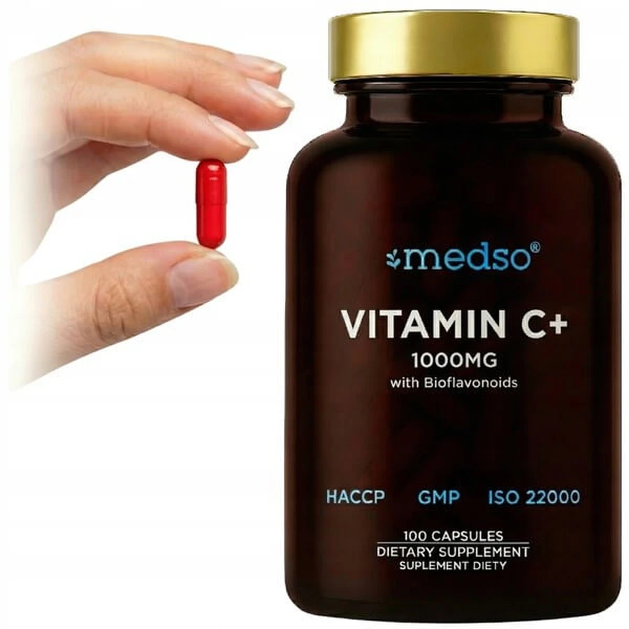 Medso Vitamina C+ 1000 mg, capsule tari, 100 buc.