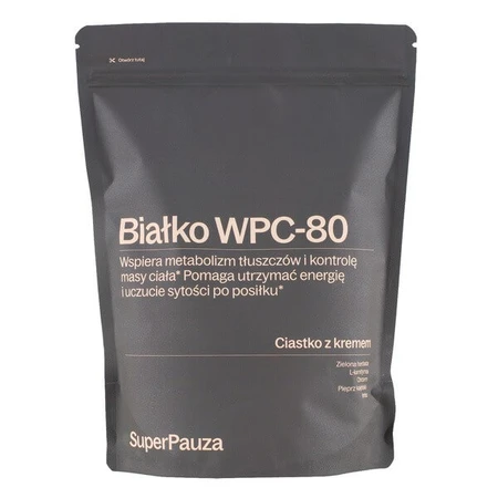 SuperPause Eiwit WPC-80 Super burn, poeder, smaak cake met room, 750 g