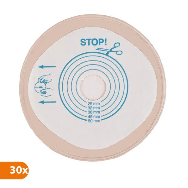 Stomadress Plus, Stomakap zakje, 19-50 mm, 30 stuks.
