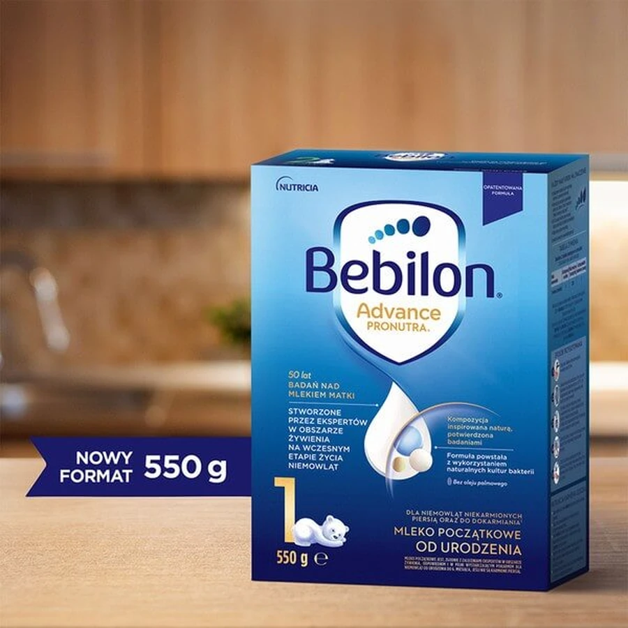 Bebilon 1 Advance Pronutra, leche infantil desde el nacimiento, en polvo, 550 g