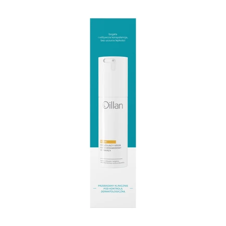 Oillan Repair, crème hydratante multi-céramides pour le visage pour les peaux sensibles et très sèches, 50 ml