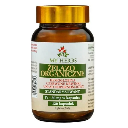 My Herbs Organic Iron, capsule, 120 pezzi.