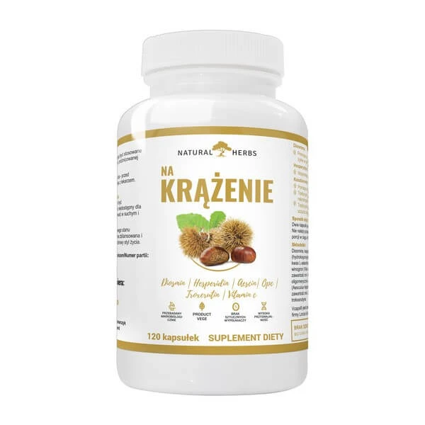 Natuurlijke Kruiden Voor Circulatie, harde capsules, 120 stuks.