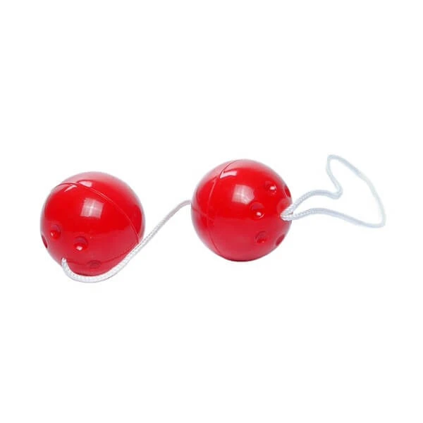 Speelgoedbaas, Duo-Balls Rood, geisha ballen, 1 stuk.