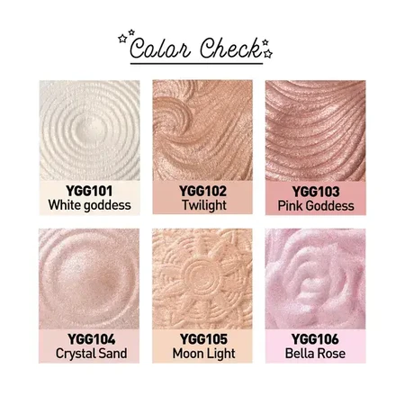 J.Cat Beauty, You Glow Girl, Gebakken highlighter voor gezicht en lichaam, 107 Moon and Back, 8.5 g